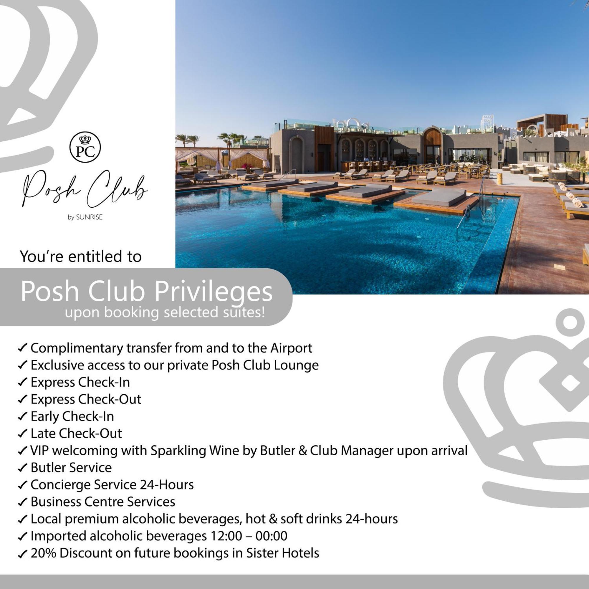 Sunrise Tucana Resort Grand Select Hurghada Exteriér fotografie Posh Club privileges